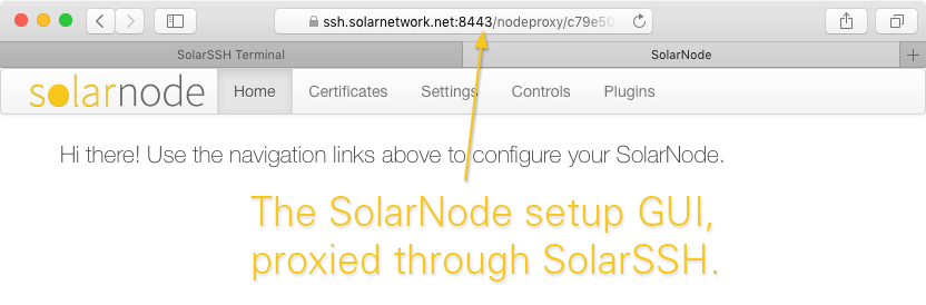 SolarSSH demo HTTP proxy