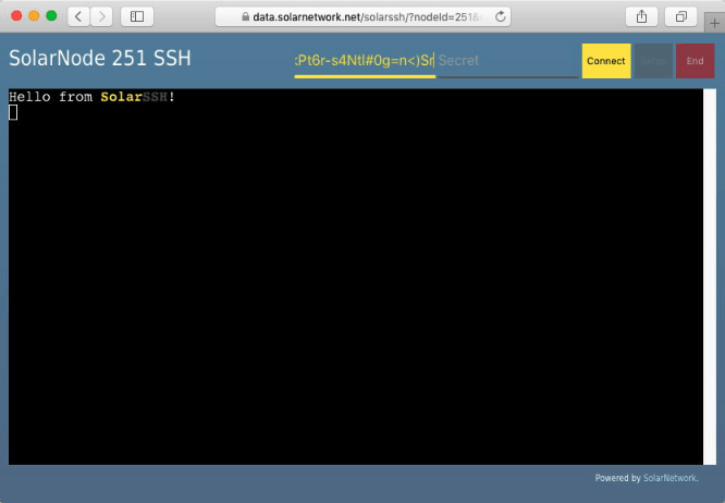 SolarSSH demo